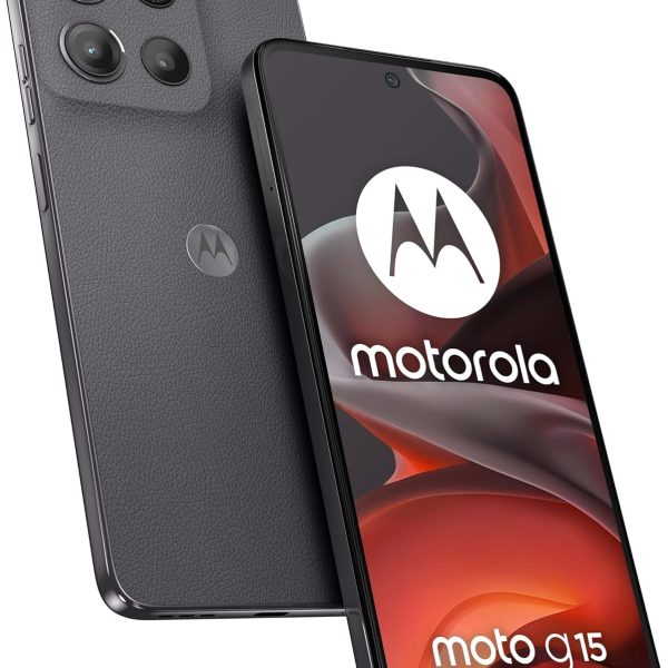 Motorola Moto G15 Dual-SIM 512GB ROM + 8GB RAM (GSM Only | No CDMA) Factory Unlocked 4G/LTE Smartphone (Gravity Grey) - International Version