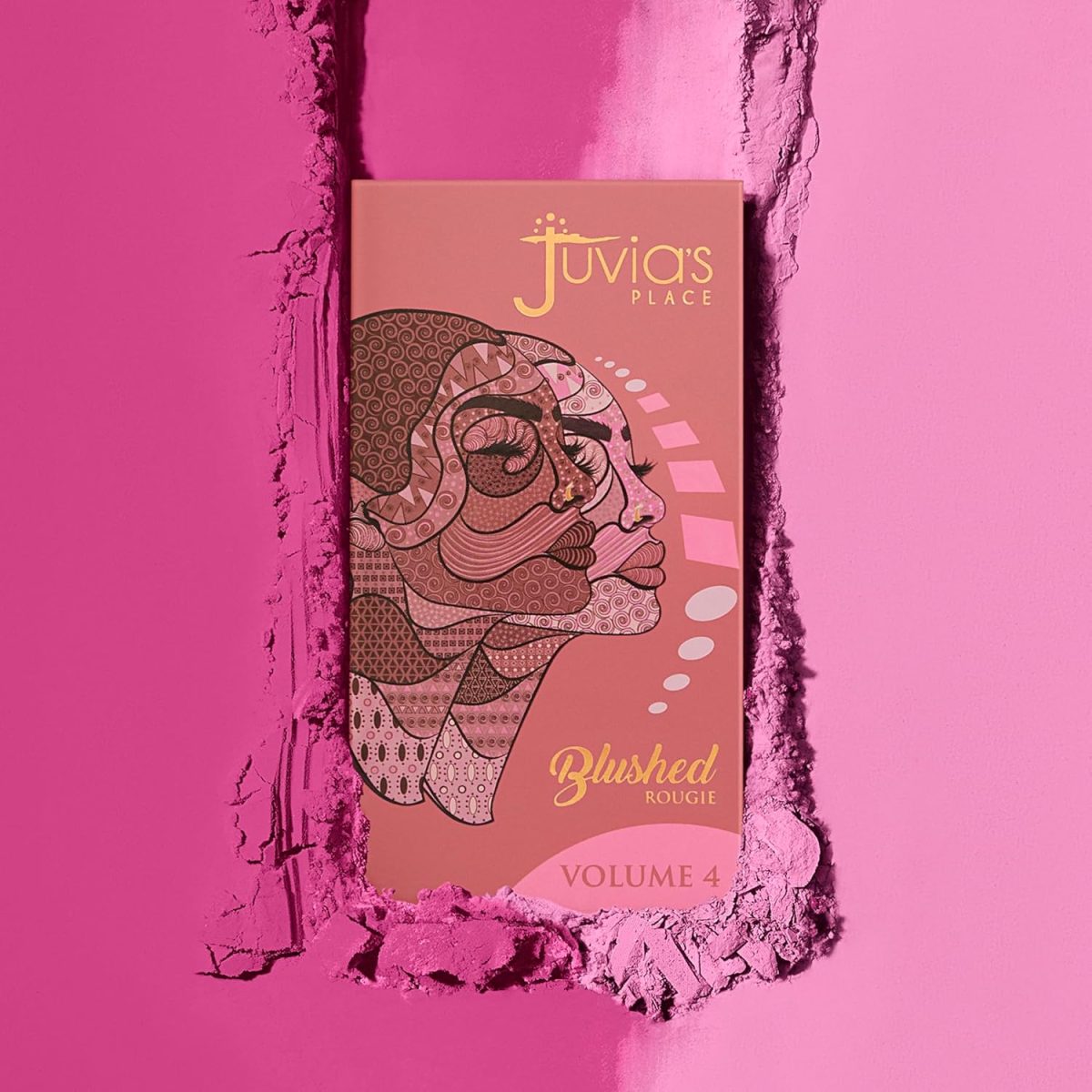 ⁦Juvia's Place Juvia 's Blushed Duo Blush - Two Tone Pigmented Buildable Pressed Mineral Powder - Rosy Natural Cheeks Matte Fresh Finish for All Skin Color -Volume4⁩ - الصورة ⁦5⁩