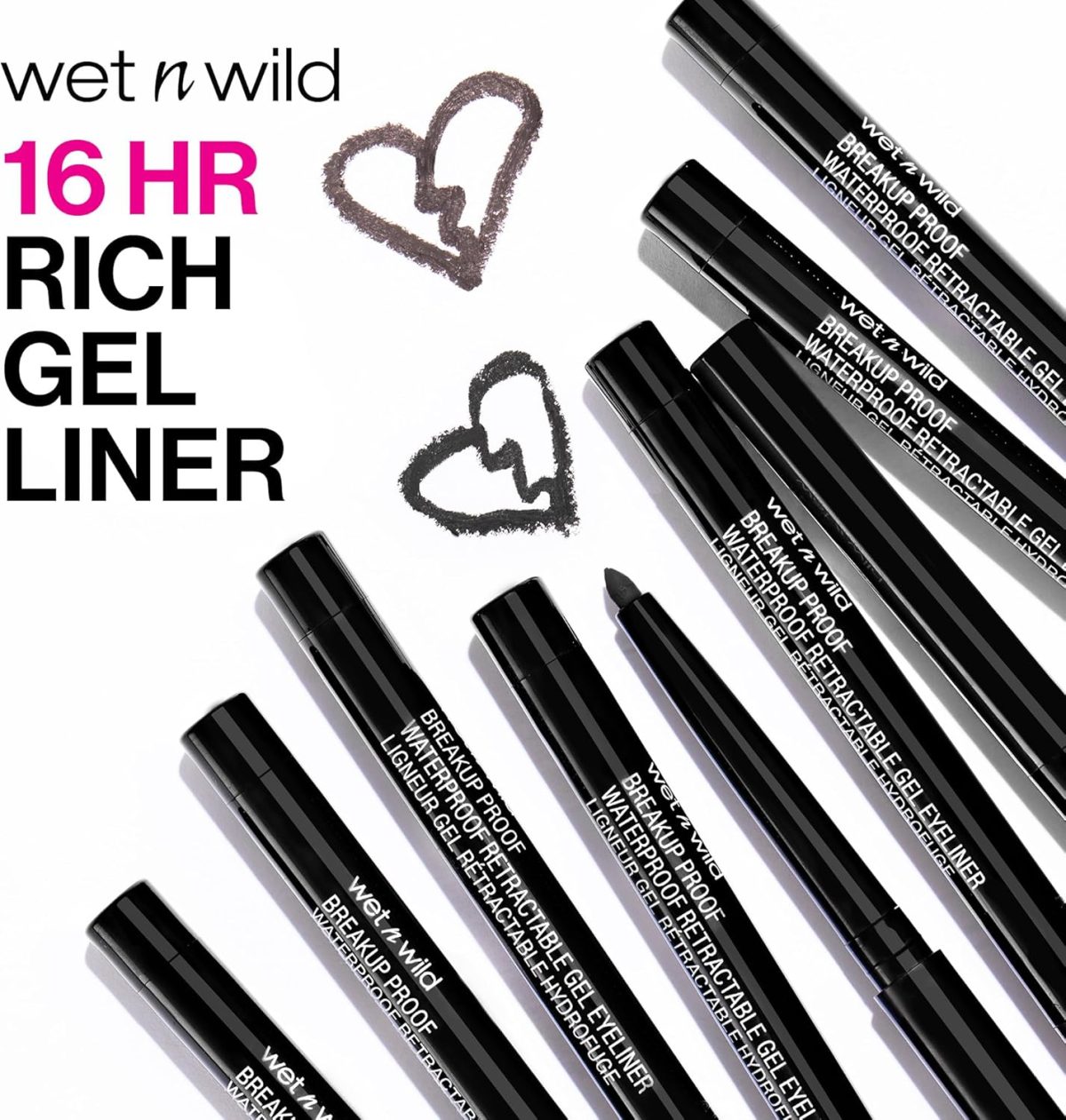 ⁦wet n wild Breakup Proof Gel Eyeliner - Retractable, Waterproof, Smudge-Resistant - Cruelty-Free & Vegan - Brick Brown⁩ - الصورة ⁦2⁩