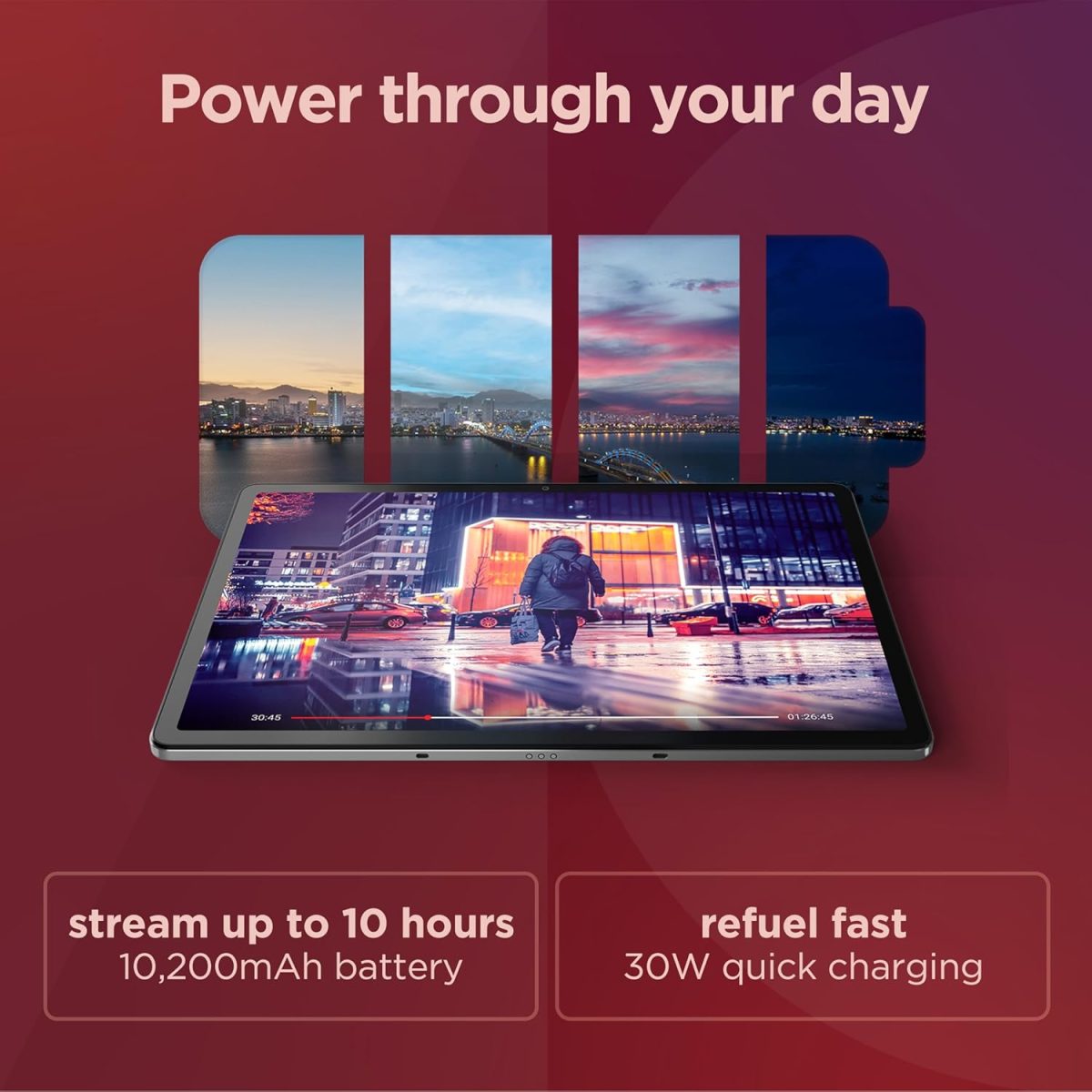 ⁦Lenovo Tab P12 - Expansive Touchscreen Tablet - 12.7" 3K Display - 13MP Camera - 8GB Memory - 128GB UFS Storage - Android 13 - Dolby Atmos - Quad JBL Speakers - Pen Included⁩ - الصورة ⁦4⁩