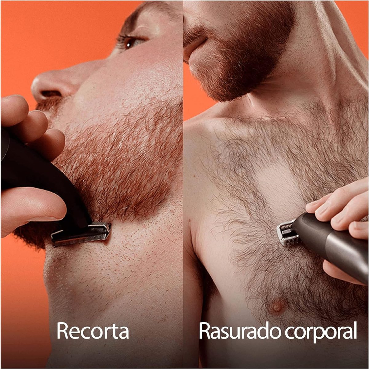 ⁦Braun Series X Electric Hybrid Trimmer for Men, Face & Body, with 6 Combs, Innovative 4D Blade, Beard Trimmer and Body Shaver, Skinshield, Two-Way Clog, Flexible Head⁩ - الصورة ⁦5⁩