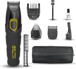 WAHL Extreme Grip 4-in-1 Multi-Grooming Trimmer for Men | High-Performance Stainless-Steel Blades | 12 Guide Combs with Adjustable Lengths (0.5mm-11mm) | 120 Min Runtime (9893-1927)