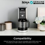 ⁦Ninja XSKPNTLTD2 CREAMi Deluxe Pints and Lids 2 Pack, Compatible with NC500 Series Ninja Creami Deluxe ice Cream Makers, BPA-Free & Dishwasher Safe, Coral & Yellow Lids⁩ - الصورة ⁦3⁩