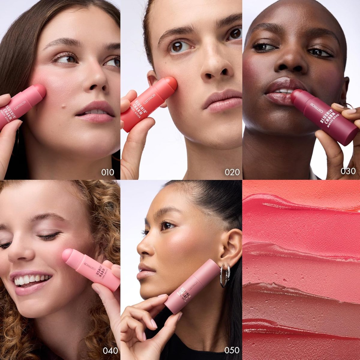 ⁦Catrice Blushin' Charm Multi Stick Blush No. 050, Brown, Instant Result, Natural, Radiantly Fresh, Vegan, Paraben-Free, Microplastic Particles, Nanoparticles Free, Pack of 1 (5.5 g)⁩ - الصورة ⁦7⁩