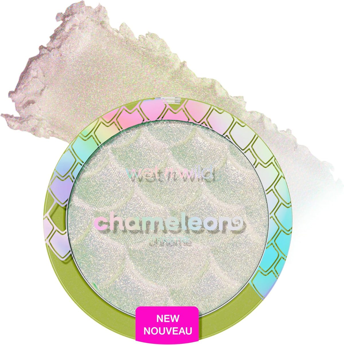 Wet n Wild Chameleon Chrome Highlighter, Dynamic Colour Shift, Liquid-to-Baked Texture, Customizable Luminous Radiance, Cruelty-Free - Too Sirius