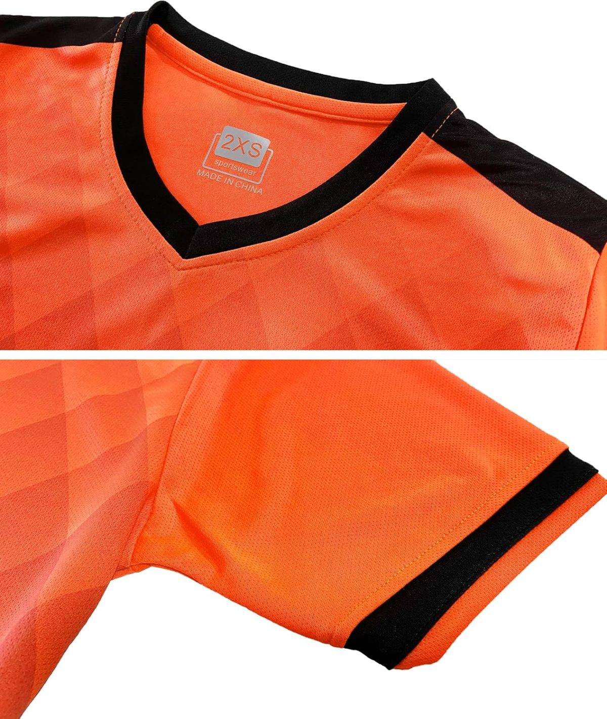 ⁦Mouniubull Boys Quick Dry Short Sleeve T-shirt and Mesh Shorts Soccer Set-G⁩ - الصورة ⁦3⁩