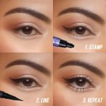 ⁦Kaja Winged Eyeliner Set - Wink Stamp Long | with Avocado Extract, Double-ended Wing, Smudge-Proof, Waterproof, Eye Irritation Tested, Long Lasting Pencil, Colorstay, Matte Finish, Cat Eye Look⁩ - الصورة ⁦7⁩