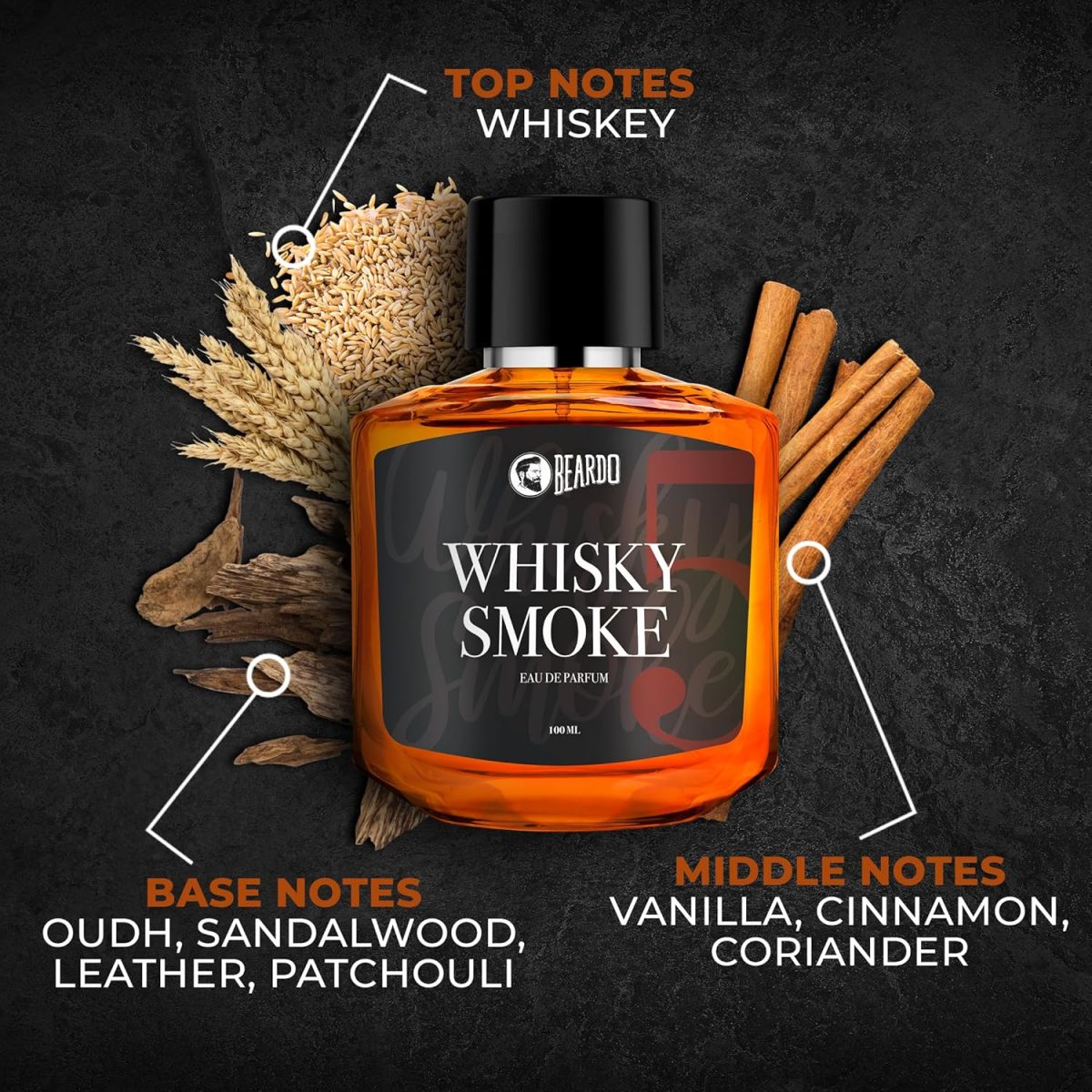 ⁦BD Whiskey Smoke Perfume 100ml⁩ - الصورة ⁦3⁩