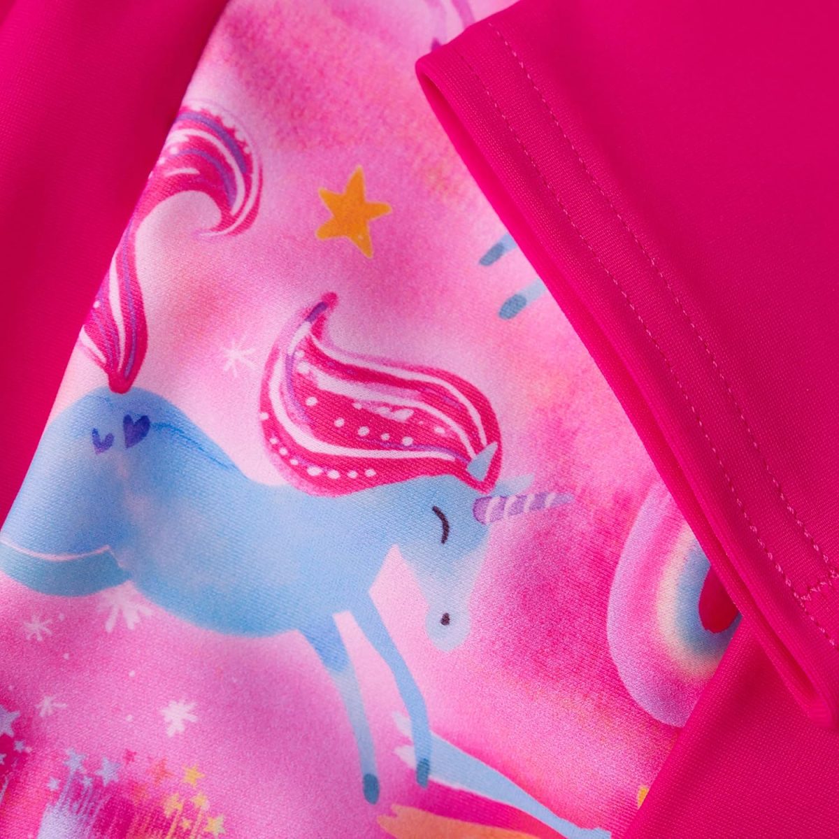 ⁦Speedo Girl's All-in-one Sun Suit Rash Guard Shirt⁩ - الصورة ⁦5⁩