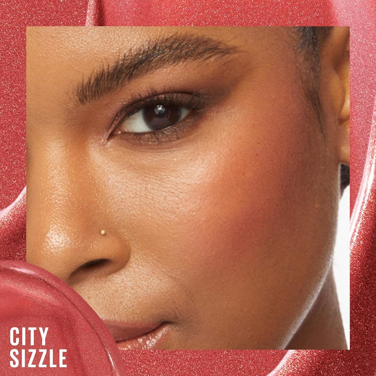 ⁦MAYBELLINE New York, Sunkisser Multi-Use Liquid Glow Blush and Bronzer, Blendable, Longwear, Glowy Make Up, with Vitamin E, 06 City Sizzle, 1 Count⁩ - الصورة ⁦4⁩