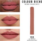 ⁦L'Oreal Paris Colour Riche Intense Volume Matte Lipstick, Lip Color Infused with Hyaluronic Acid for up to 16hr All Day Comfort, Le Wood Nonchalant, 0.06 Oz⁩ - الصورة ⁦2⁩