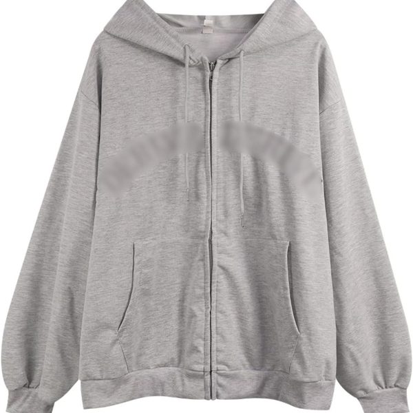 AAZXVVBB Women's Fashion Hoodies & Sweatshirts Autumn Fashion Hooded Long Sleeve Loose Casual Hoody All-match Boyfriend Office Ladies Sweatshirts(L(Asian Size))