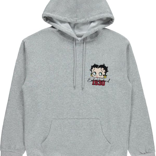 Betty Boop Ladies Fashion Sweatshirt - Paramount Embroidered Hoodie Sweatshirt