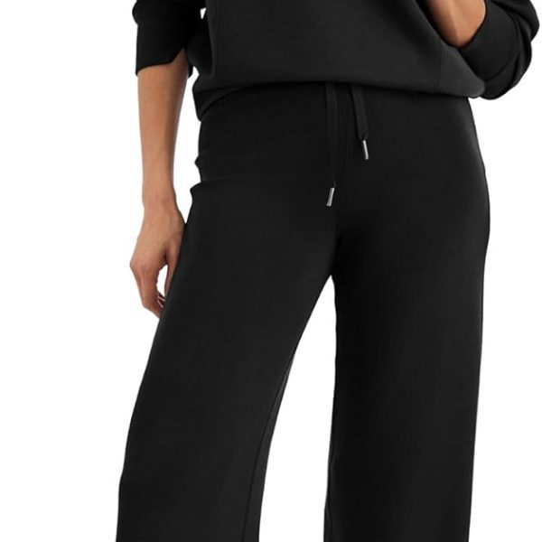 Glamaker Womens 2 Piece Outfits Sweatsuit Set Oversized Half Zip Sweatshirt Wide Leg Sweatpants Lounge Set Tracksuit