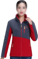 HOT BODY Flannel Jacket Autumn Women Sweatshirt Winter Jacket Fleece Coat Zipper Long Sleeve Outerwear Sweatshirts Women Hoodies (Color : B, Size : XXXL)