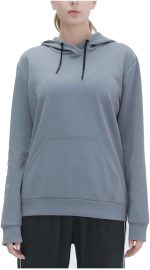 HOT BODY Womens Hoodies Women's Soft Comfortable Lightweight Casual Solid Pullover Hoodie Sweatshirt (Color : Gray, Size : X-Large)