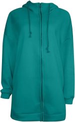 ⁦JYDQM Women's Long Hoodies Pullover,Winter Casual Fleece Jackets Knitted Sweatshirt Zip Up Hoodies,S-5XL (Color : A-grass Green, Size : 3XL)⁩ - الصورة ⁦2⁩