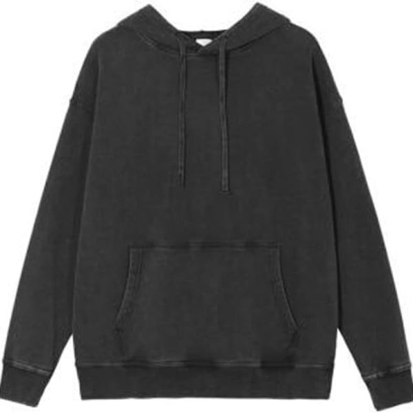 TOEE Women Sweatshirts Sports Harajuku Sweatshirt Hoodie Solid Pullovers Set Vintage Couple's Style Outerwear Women Loose Thick Jackets Suit (Color : Black, Size : Small)