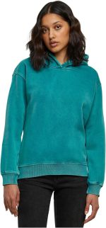 Urban Classics Women's Ladies Stone Washed Hoody Hooded Sweatshirt