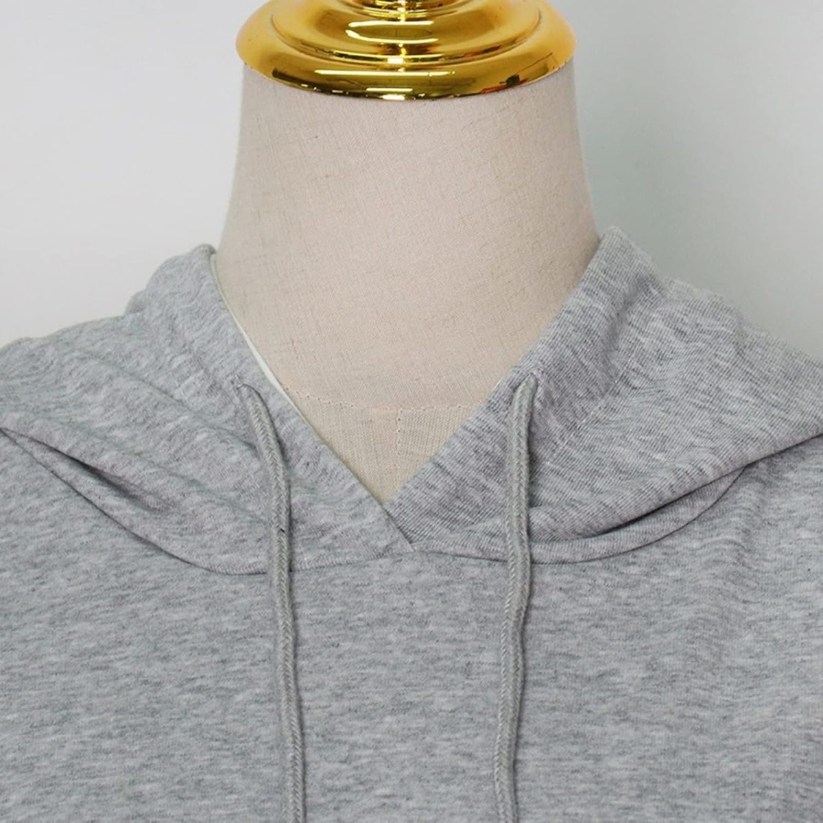 ⁦SKYWOK Women's Hoodies Patchwork Hit Color Women's Sweatshirt Hooded Long Sleeve Plus Size Asymmetric Sweatshirts Female Clothes Fashion (Size : L(Asian Size))⁩ - الصورة ⁦5⁩