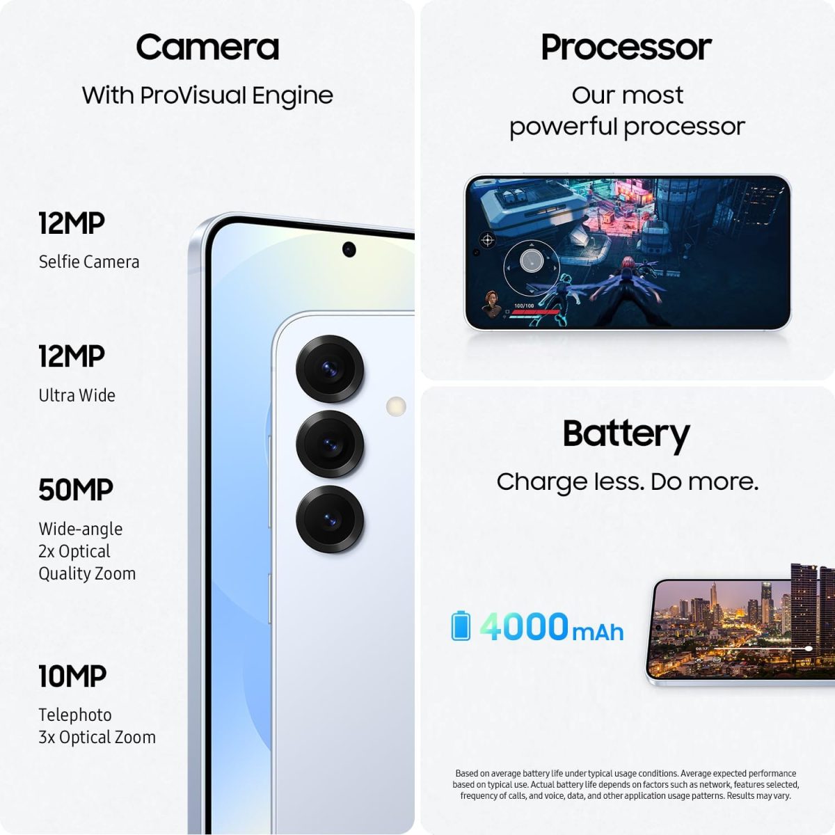 ⁦SAMSUNG Galaxy S25 Cell Phone, 128GB AI Smartphone, Unlocked Android, AI Camera, Fast Processor, ProScaler Display, Long Battery Life, 2025, Icyblue (International Version)⁩ - الصورة ⁦6⁩