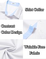 ⁦COOFANDY Men's Wrinkle Free Business Dress Shirts Short Sleeve Button Down Shirts⁩ - الصورة ⁦5⁩