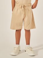 ⁦Styli Boys Solid Round Neck T-Shirt And Shorts Set⁩ - الصورة ⁦5⁩