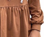 ⁦AKIF Women's Fashion Hoodie – Comfortable and Stylish Sweatshirt for Fall Essentials(Curry color,S)⁩ - الصورة ⁦3⁩