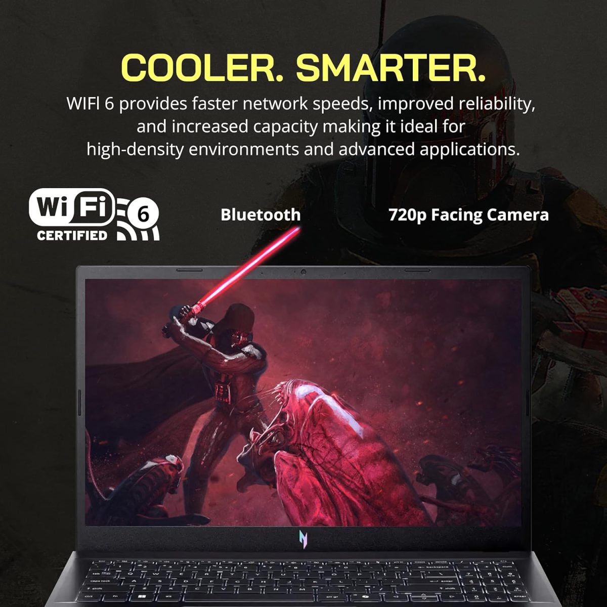⁦acer Nitro 15.6" FHD IPS 144Hz Gaming Laptop, Intel i7-13620H, 16GB DDR5, 512GB SSD, NVIDIA GeForce RTX 4060, Keyboard Backlight, Wi-Fi 6, HD Webcam, Windows 11 Home, Black, 256GB Docking Station Set⁩ - الصورة ⁦7⁩
