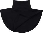 ⁦ZUYPSK Women's Cotton High Half Top Neck Dickey False Fake Turtleneck Neck Wear Outer or in Sweater Hoodie (Black-High Neck)⁩ - الصورة ⁦5⁩