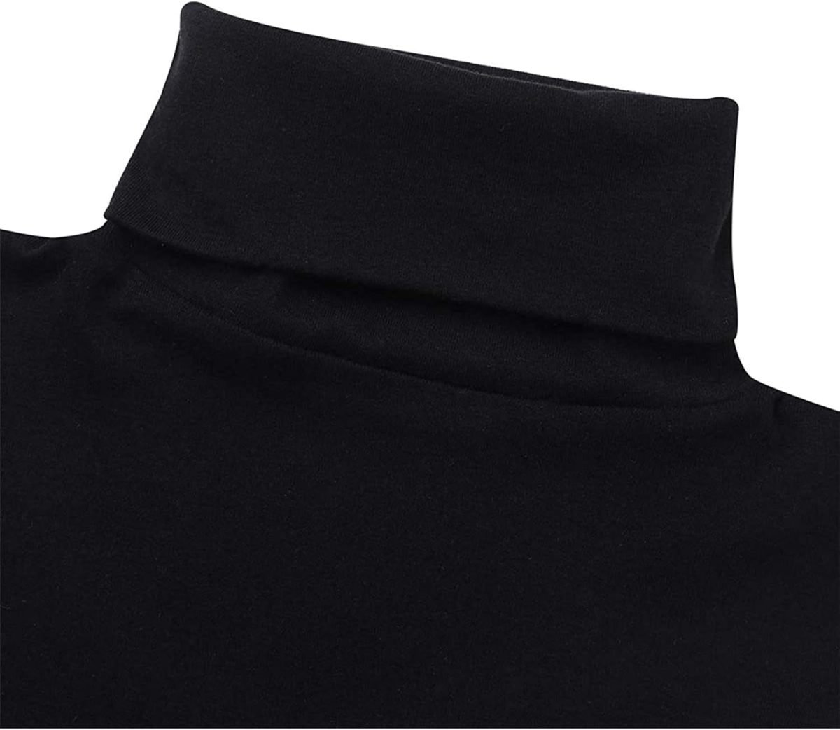 ⁦ZUYPSK Women's Cotton High Half Top Neck Dickey False Fake Turtleneck Neck Wear Outer or in Sweater Hoodie (Black-High Neck)⁩ - الصورة ⁦6⁩