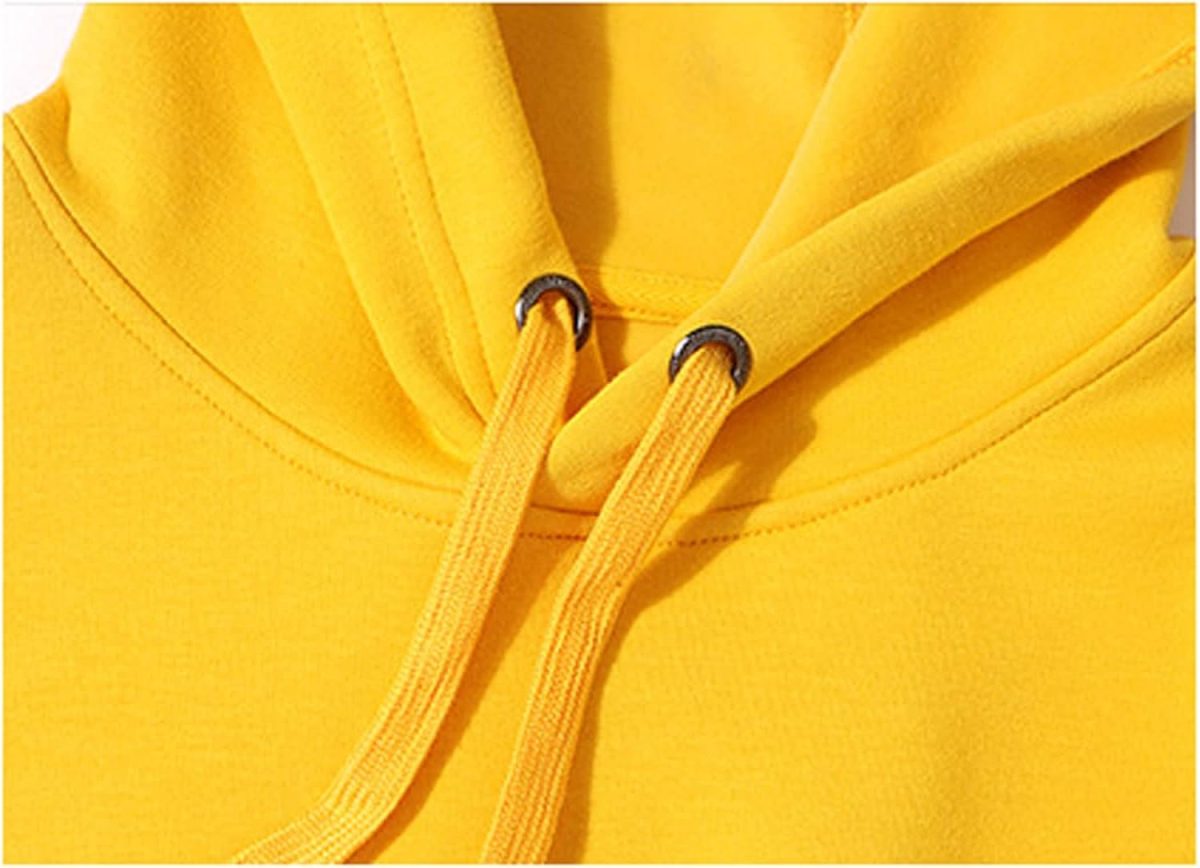 ⁦SKYWOK Women's Hoodies Fitness Sports Woman Sports Top Long Sleeve Top Casual Solid Loose Sweatshirt Plus Fleece Sportswear Gym Clothing (Color : Red, Size : Small)⁩ - الصورة ⁦4⁩