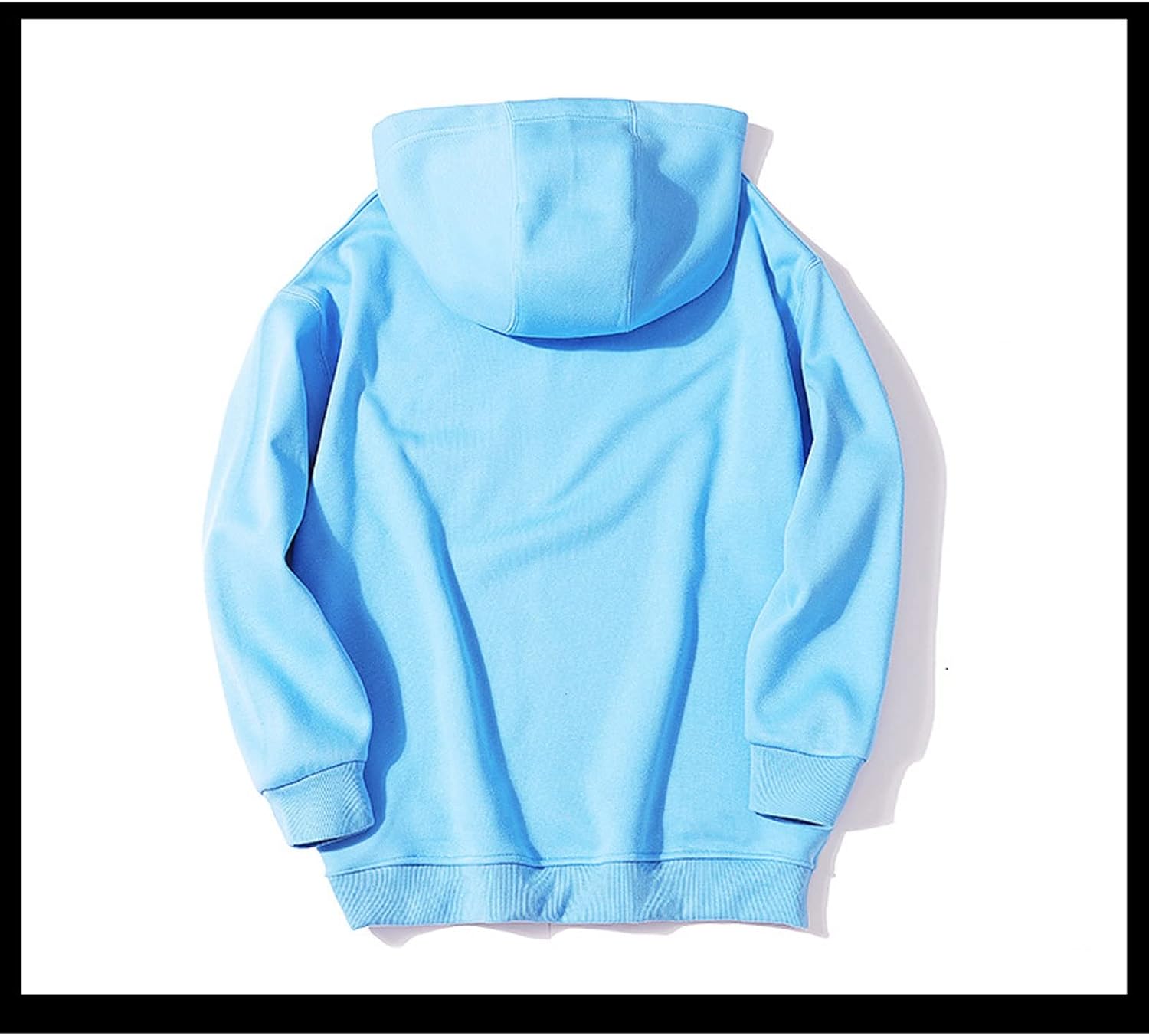 ⁦SKYWOK Women's Hoodies Fitness Sports Woman Sports Top Long Sleeve Top Casual Solid Loose Sweatshirt Plus Fleece Sportswear Gym Clothing (Color : Blue, Size : Medium)⁩ - الصورة ⁦7⁩