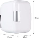 ⁦DDCVFREE Mini fridge ثلاجة مضغوطة مضغوطة متعددة الوظائف Mini جمال الوجه تجميل التجميل الثلاجة الشراب برودة فريزر الثلاجة دافئة للسيارة المنزل(Blue)⁩ - الصورة ⁦2⁩