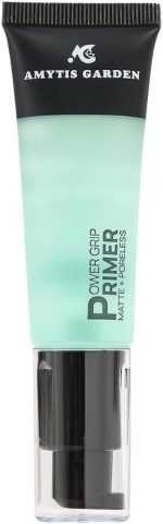 Amytis Garden Matte + Poreless Power Grip Primer - Gel-Based Moisturizing & Hydrating Face Primer For Smoothing Skin, Gripping Makeup For Women (24 ml) Green