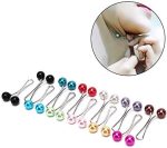 ⁦Sanbo 12pcs Muslim Hijab Clip Pins Simulated Pearl Women Girls Scarf Shawl Brooch Clip Hijab Buckles⁩ - الصورة ⁦2⁩