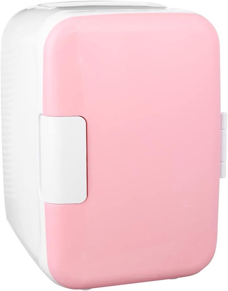 Avcbno Compact refrigerator Cold Car Fridge Cooler Freezer Portable Pink Portable Mini Home Refrigerator