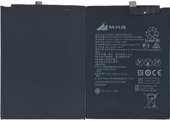 M.H.Q Battery Compatible With Huawei Mate 30: Tasal00, Tasan00, Tastl00: Hb486486Ecw Battery