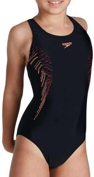 Speedo Girl's Plastisol Placement Muscleback Swimsuit