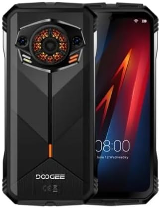 DOPZNJWF World Premiere DOOGE S Punk Rugged Phone LED Light Effect 6.58" 90Hz Display 6GB+256GB 34mm Large Amplitude Speake Android 14
