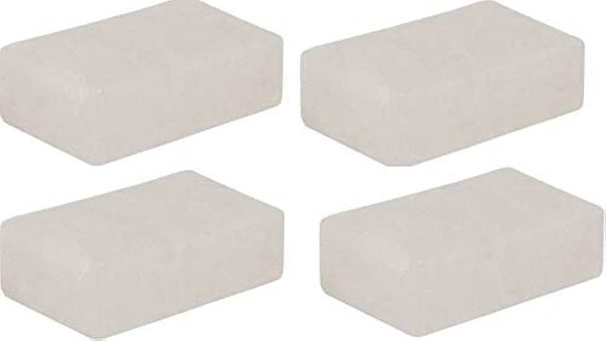 Lazybeee 4 Piece Alum Whole Piece Bar - Each 100 Gms - White Phitkari Blocks | Natural Alum Stones Fitkari Piece (Pack Of 4)
