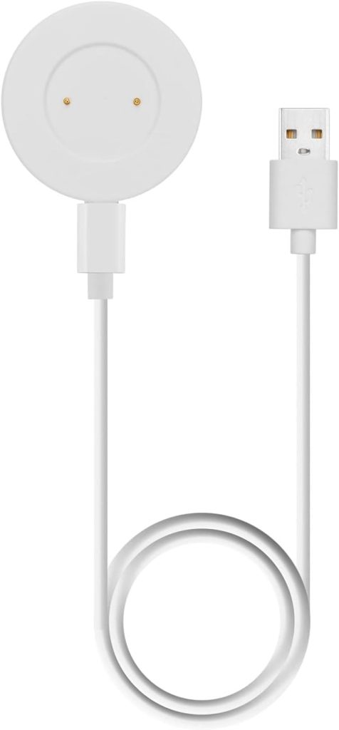 LENG KE Charger Compatible With Huawei GT, GT2, GT 2e, Honor Magic, Magic 2, GS Pro - 100cm USB Charging Cable for Watch (White)