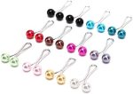 ⁦Sanbo 12pcs Muslim Hijab Clip Pins Simulated Pearl Women Girls Scarf Shawl Brooch Clip Hijab Buckles⁩ - الصورة ⁦3⁩