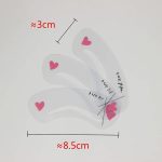 ⁦SYOSI Eyebrow Card, Thrush Tool, Eyebrow Trimming Card, Thrush Card, Grooming Brow Stencil Kit, Painted Model Shaping Reusable Eyebrow Stencil Template, 50set (3pcs/set)⁩ - الصورة ⁦7⁩