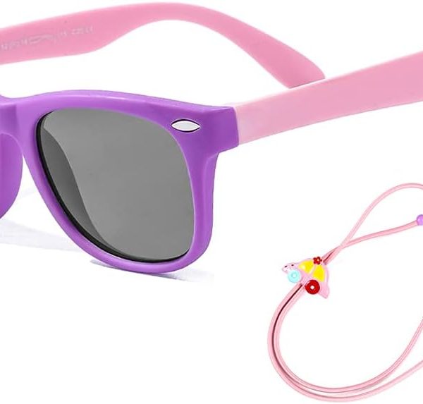Flexible Kids Sunglasses Polarized Sun Glasses Girls Boys Shades UV400 Protection Eyewear for Age 2-8
