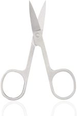 GTVGJH 1 Pcs Small Eyerbow Scissors Stainless Steel Facial Hair Grooming Beauty Tool Eyebrows Beard Eyelashes Scissors for Mustache Eyebrow Eyelash Beard Trimming