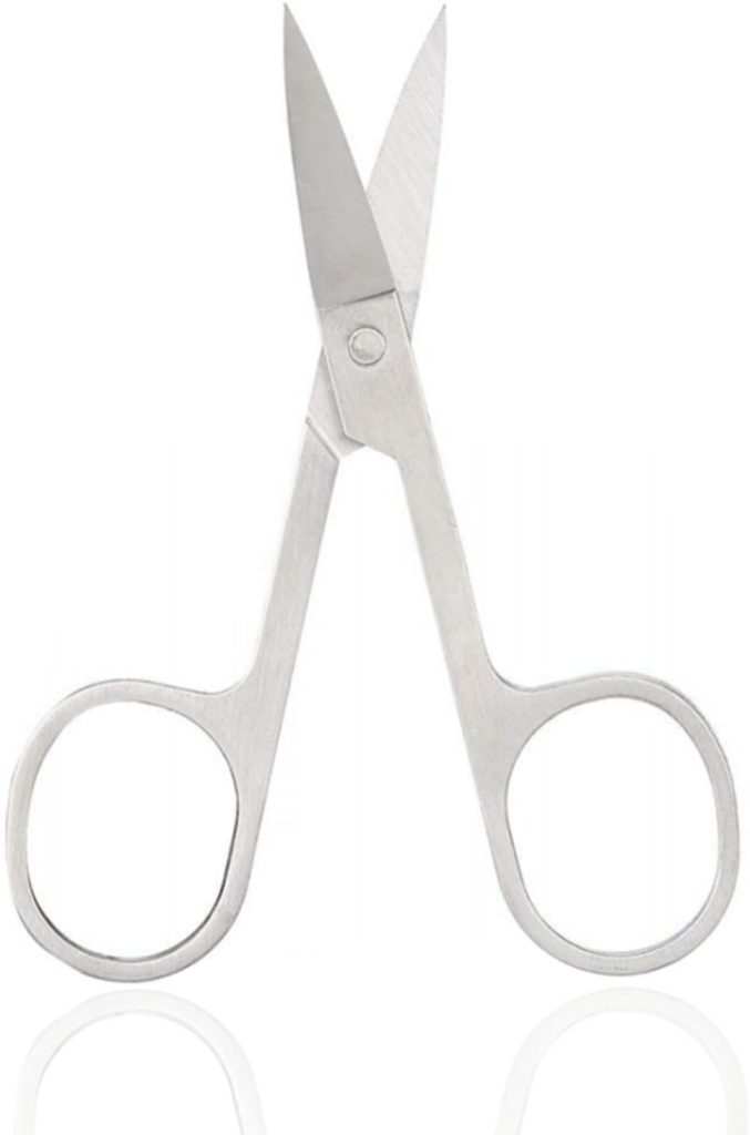 GTVGJH 1 Pcs Small Eyerbow Scissors Stainless Steel Facial Hair Grooming Beauty Tool Eyebrows Beard Eyelashes Scissors for Mustache Eyebrow Eyelash Beard Trimming