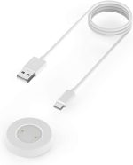 ⁦LENG KE Charger Compatible With Huawei GT, GT2, GT 2e, Honor Magic, Magic 2, GS Pro - 100cm USB Charging Cable for Watch (White)⁩ - الصورة ⁦3⁩