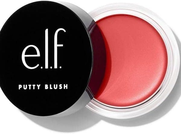 e.l.f. Putty Blush, Creamy & Ultra Pigmented Blush For Natural Glow, Infused with Argan Oil & Vitamin E, Vegan & Cruelty-Free, Tahiti, 0.35 Oz