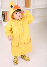 ⁦SYOSI Children's raincoats, Cartoon Kids Rain Jacket, Boys Girls Hooded Rain Poncho Outdoors Kids Transparent Raincoat Student Rain Suit Waterproof Durable Windbreaker, One Size⁩ - الصورة ⁦3⁩